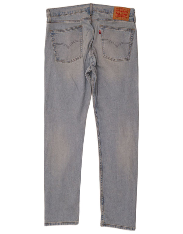 Jeans Levi's Uomo 510 Skinny Distressed W33 L32 Cotone Blu