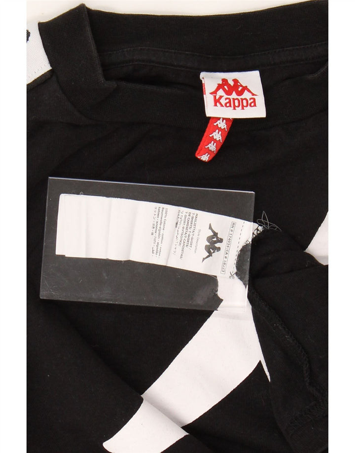 T-shirt grafica da uomo KAPPA Top in cotone color block medio nero