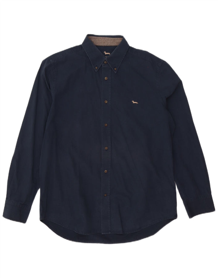 Camicia da uomo Regular Fit Harmont & Blaine XL Blu Navy