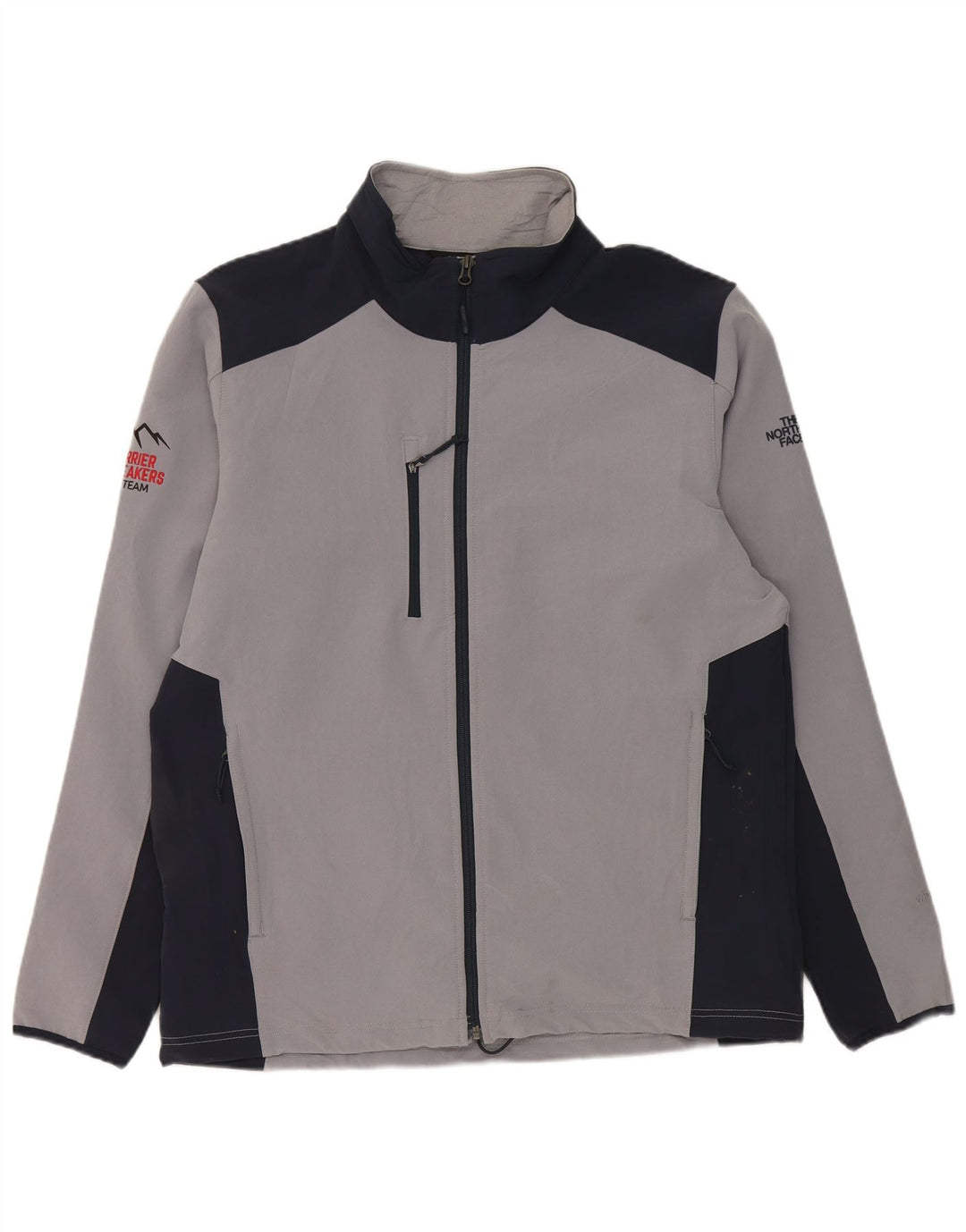 Giacca da tuta da uomo The North Face grande in poliestere color block grigio