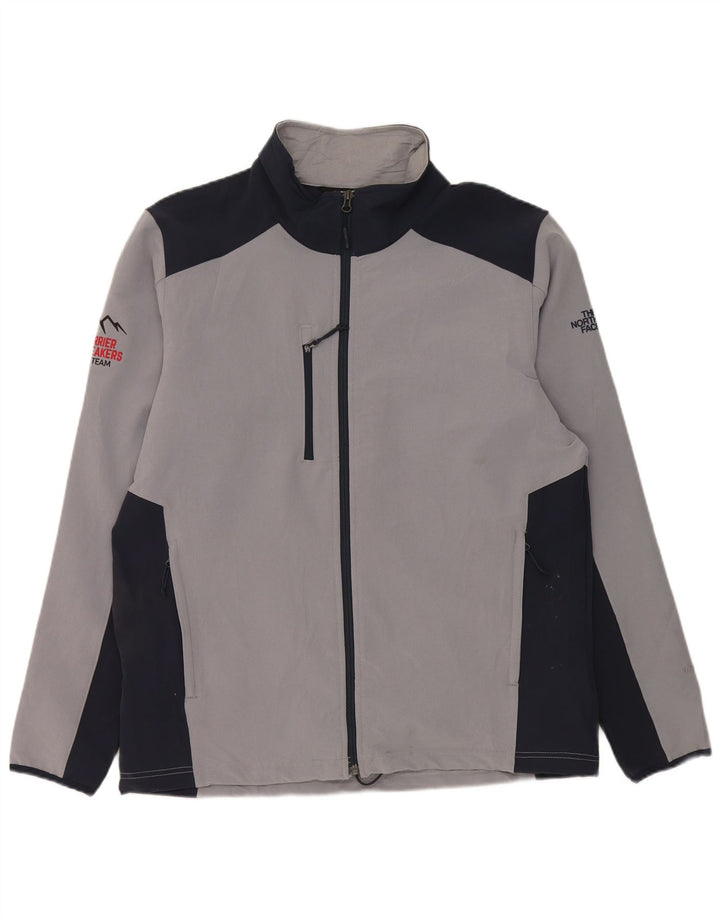 Giacca da tuta da uomo The North Face grande in poliestere color block grigio