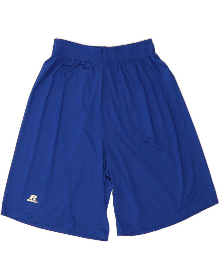 RUSSELL ATHLETIC Mens Sport Shorts Medium  Blue Polyester Vintage Russell Athletic and Second-Hand Russell Athletic from Messina Hembry 