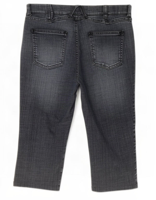 Pantaloncini di jeans Bermuda da donna Monsoon UK 12 Medium W30 Cotone blu