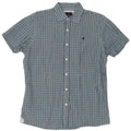 Conte of Florence Camicia a maniche corte da uomo grande a quadretti blu