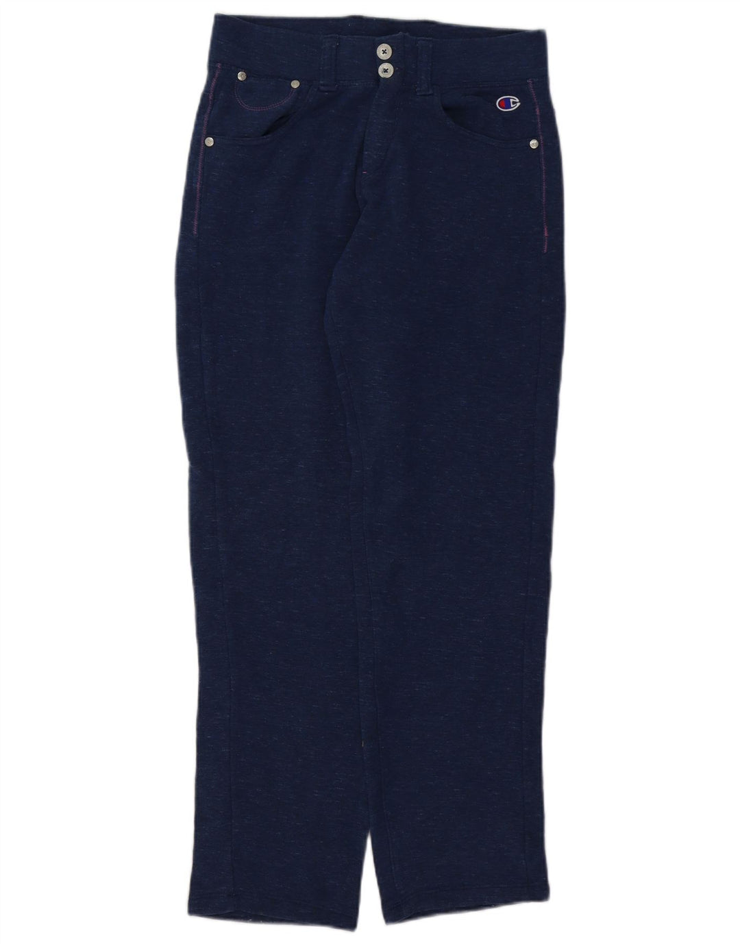 Pantaloni casual Heritage da donna CHAMPION piccoli W26 L29 blu navy screziati