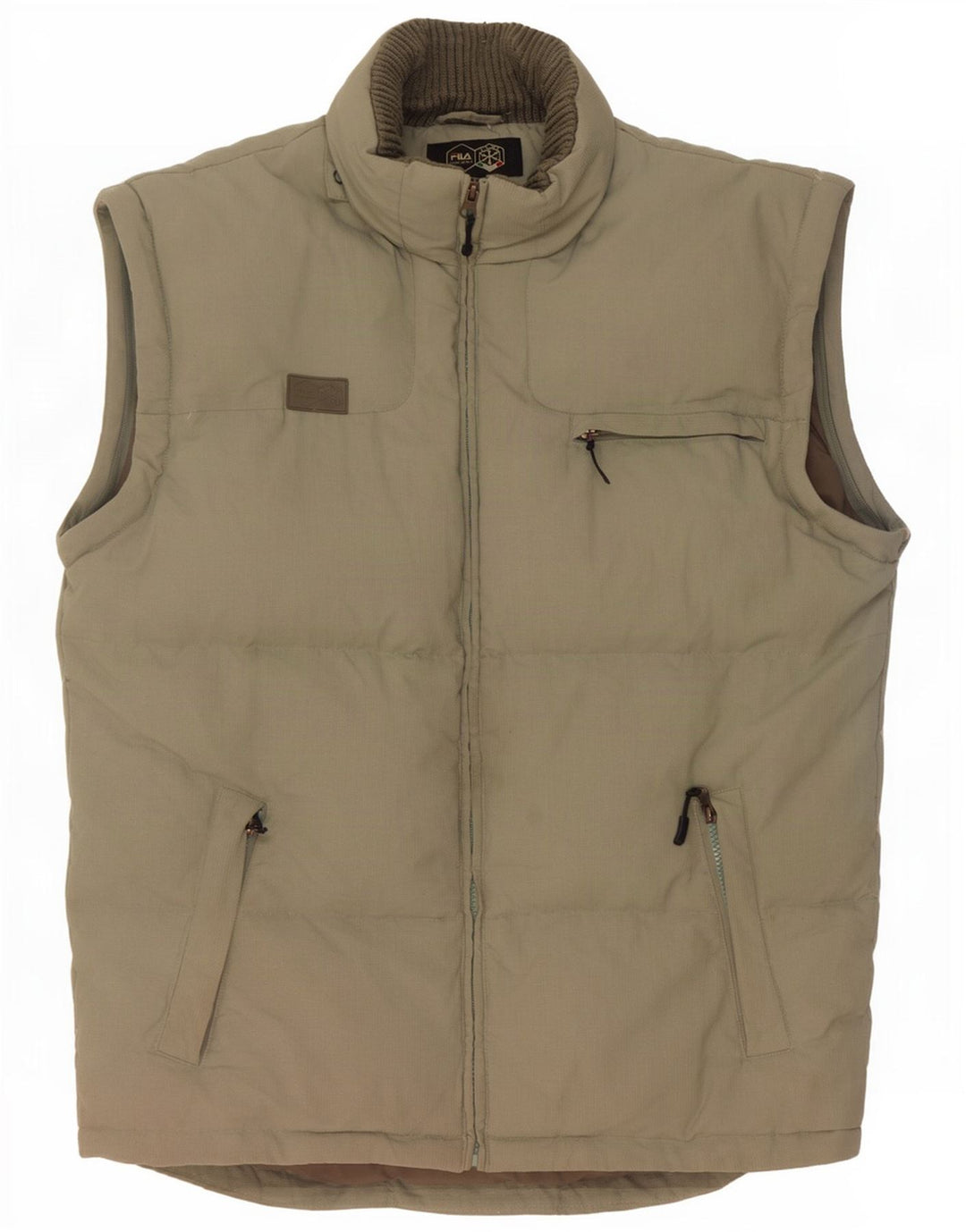 Gilet imbottito da uomo Fila UK 40 grande kaki