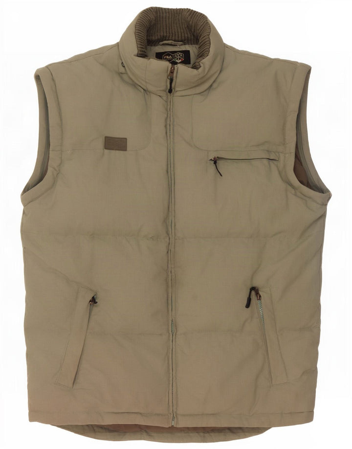 Gilet imbottito da uomo Fila UK 40 grande kaki