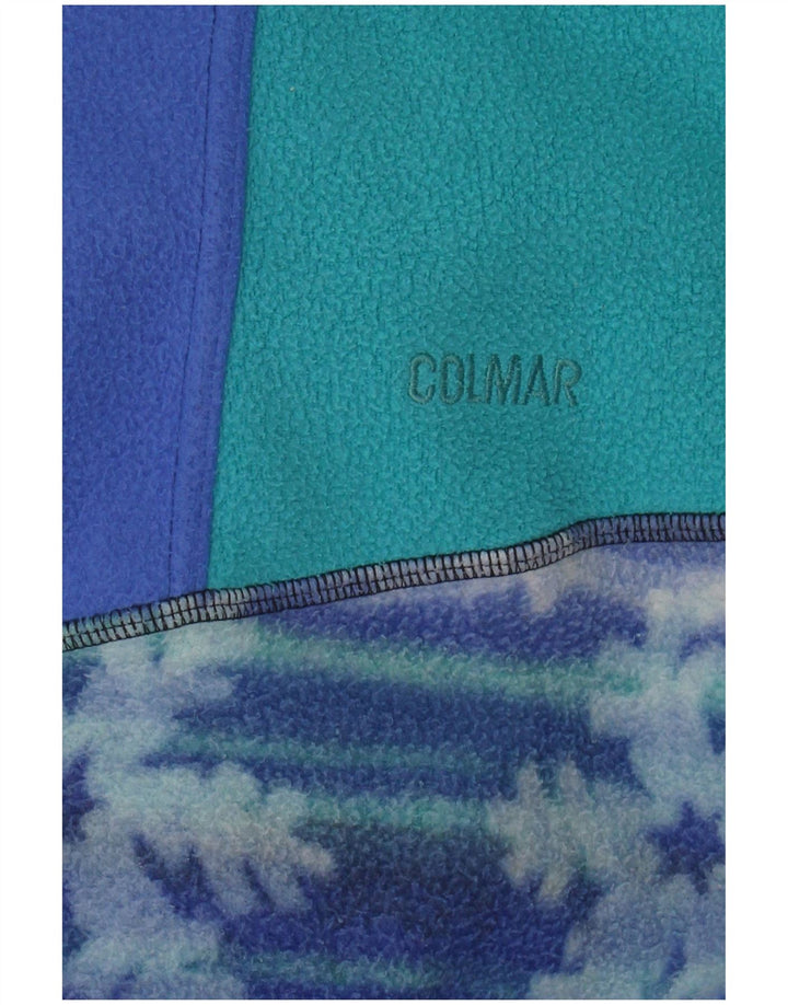 Maglione in pile da uomo con zip e collo COLMAR 2XL Blu Fair Isle