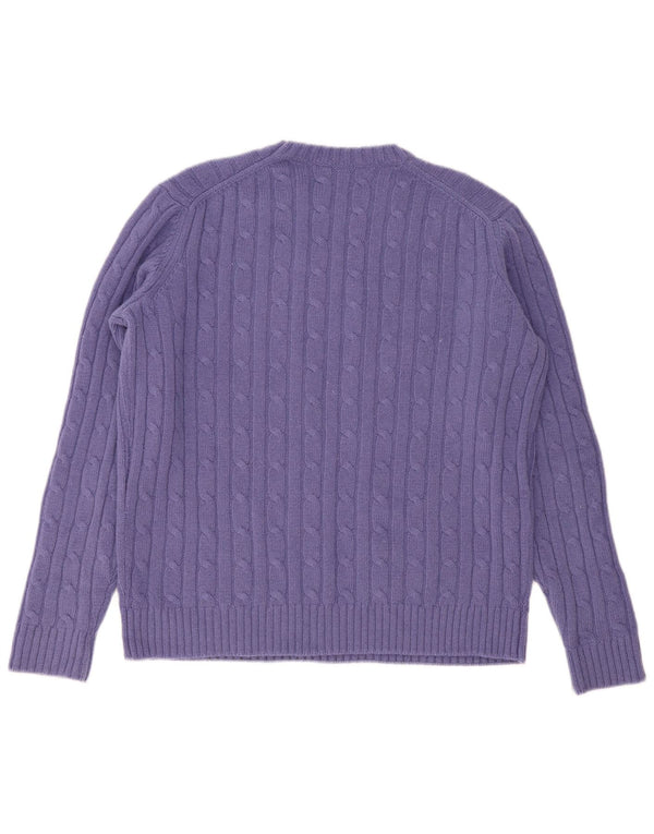 IL Lanificio Maglia Maglia Uomo Girocollo IT 54 XL Viola Lana