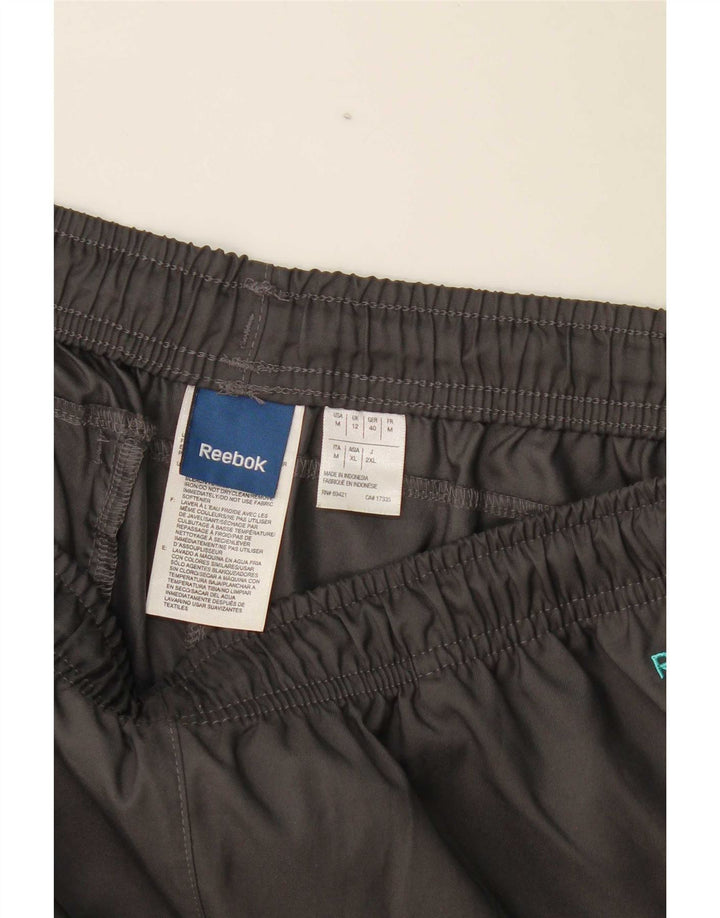 Pantaloni da tuta da donna Reebok UK 12 Poliestere color block grigio medio