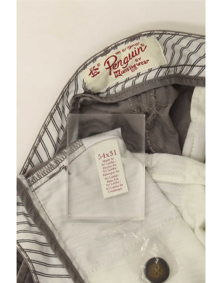 Pantaloni corti da uomo Penguin W54 L25 cotone grigio