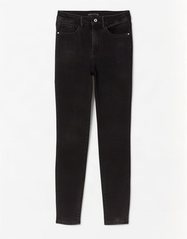 Jeans skinny da donna Zara EU 38 Small W28 L27 Cotone nero
