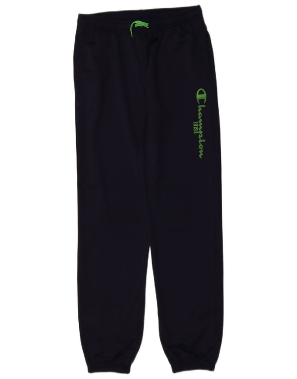 Pantaloni da tuta con grafica Champion da ragazzo, pantaloni da jogging, 13-14 anni, XL, blu navy