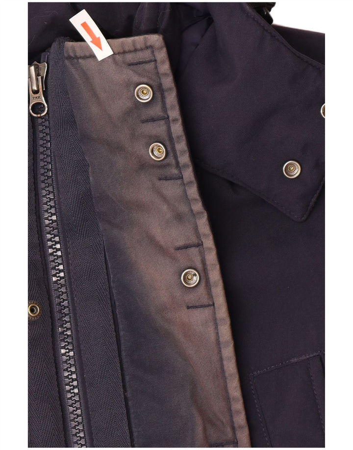Giacca Parka da uomo con cappuccio Napapijri UK 36 Small Blu Navy Poliammide