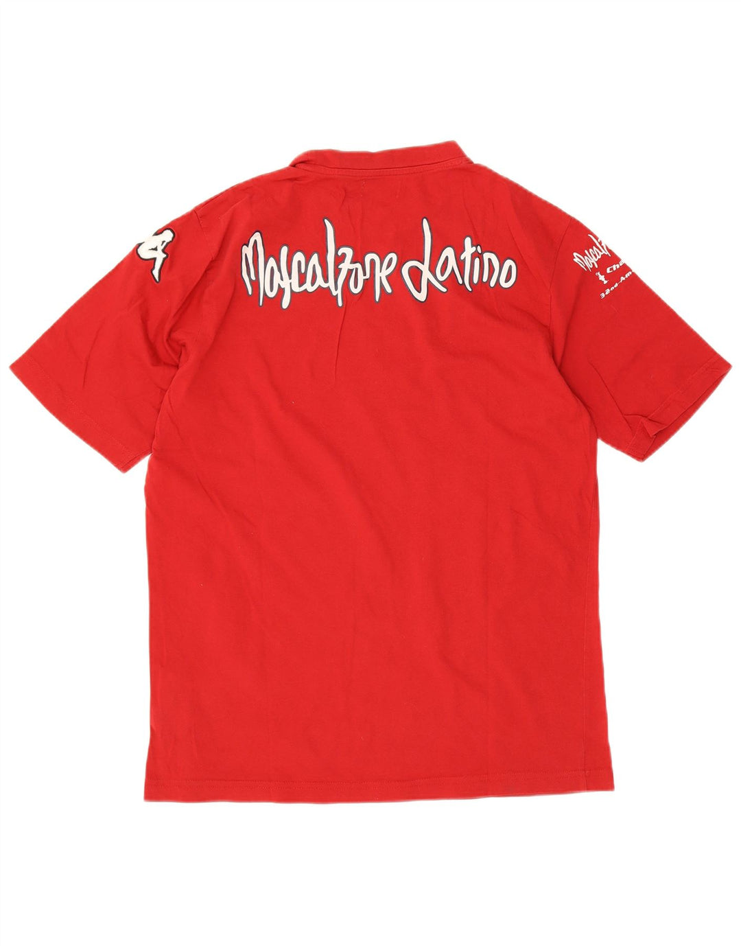 T-shirt grafica da uomo Kappa Top XL in cotone rosso