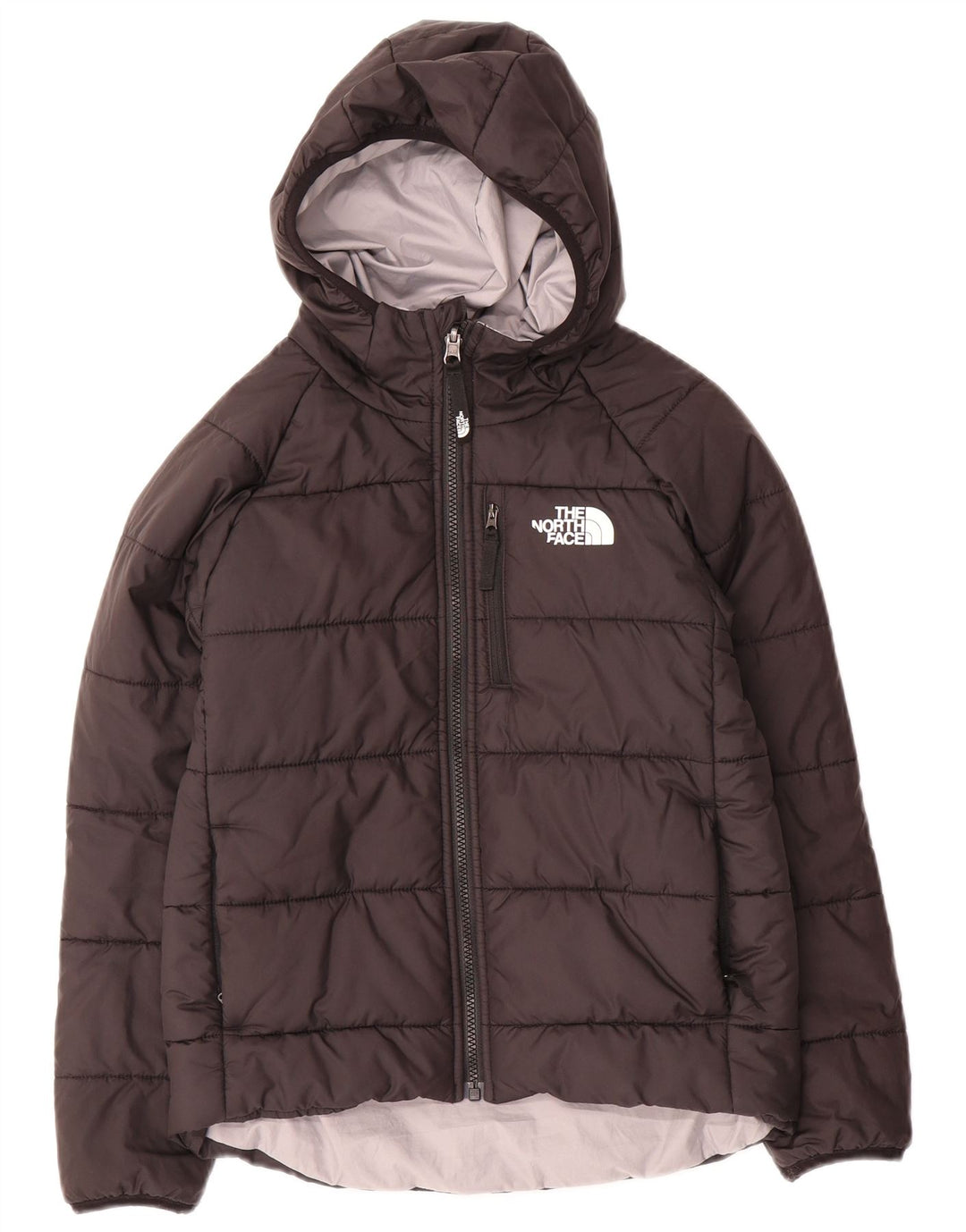 THE NORTH FACE Giacca imbottita con cappuccio per bambina 9-10 anni media nera