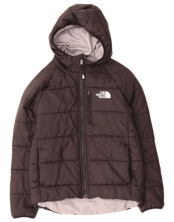 THE NORTH FACE Giacca imbottita con cappuccio per bambina 9-10 anni media nera