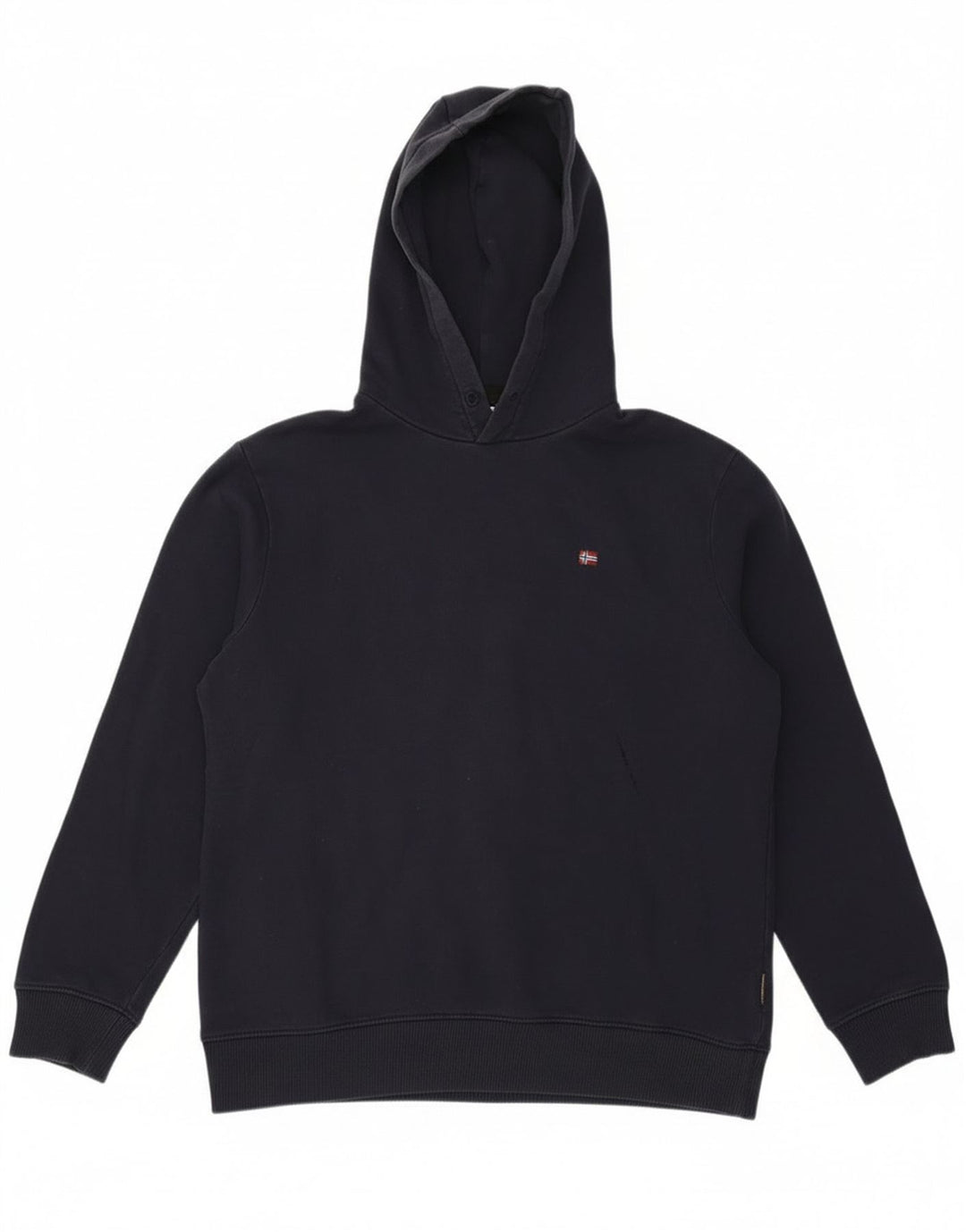 Maglione con cappuccio da uomo Napapijri medio in cotone blu navy
