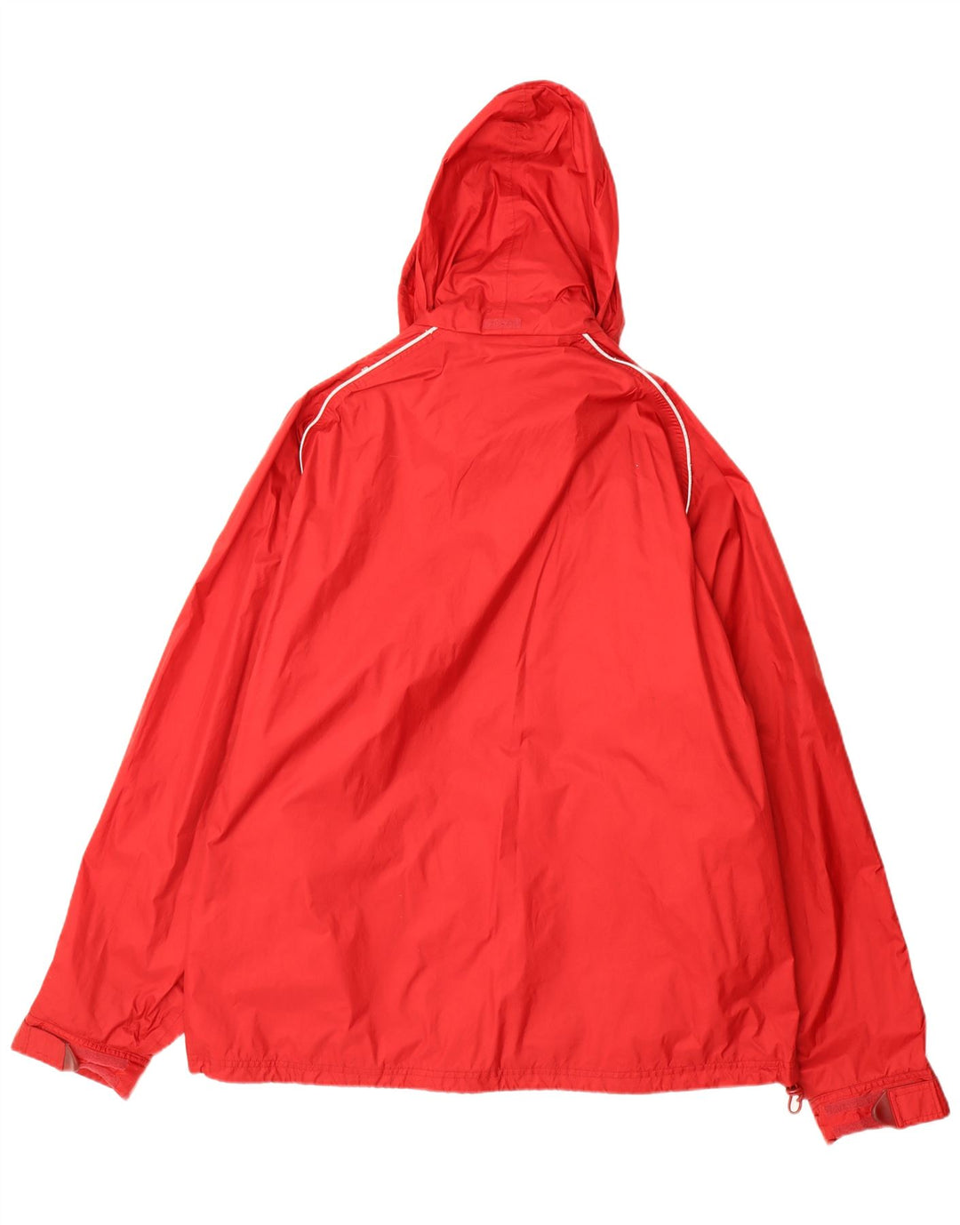 Giacca antipioggia da uomo Adidas con cappuccio UK 44/46 Large Rosso Poliammide