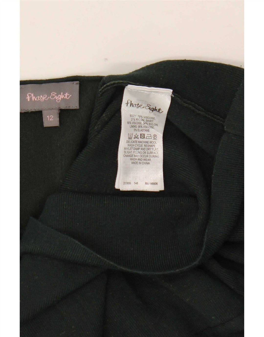 Abito maglione oversize da donna Phase Eight UK 12 Viscosa verde medio