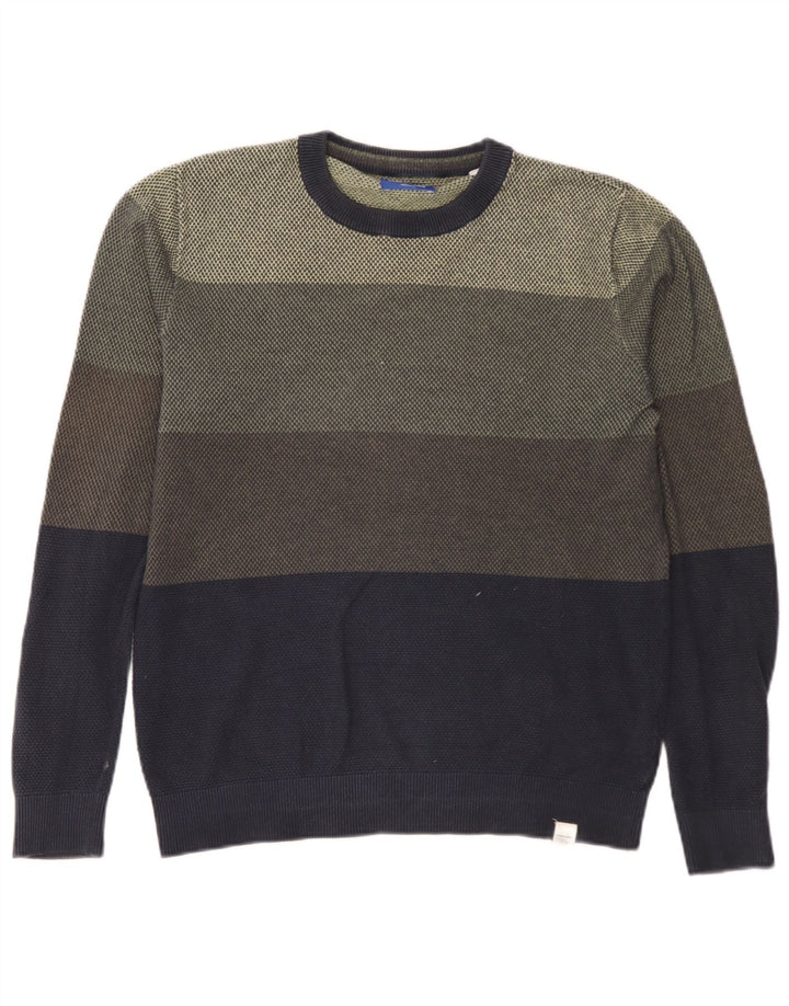 Maglione maglione girocollo da uomo Jack & Jones color block medio multicolore
