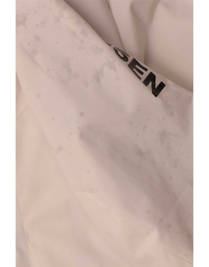 Giacca a vento grafica da uomo Helly Hansen UK 40 Large Poliestere bianco
