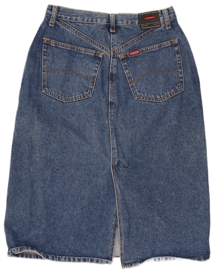 Gonna longuette in denim da donna Carrera W30 in cotone blu medio