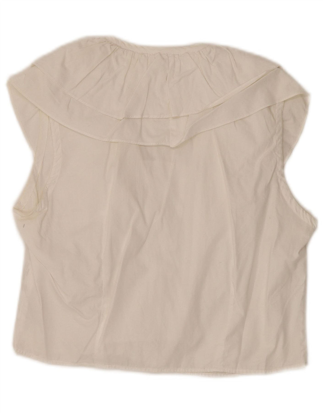 Camicetta senza maniche da donna Benetton IT 44 Cotone bianco sporco medio