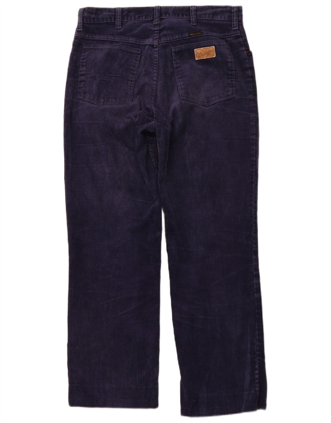 Pantaloni dritti da uomo in velluto a coste WRANGLER W32 L28 Blu Navy