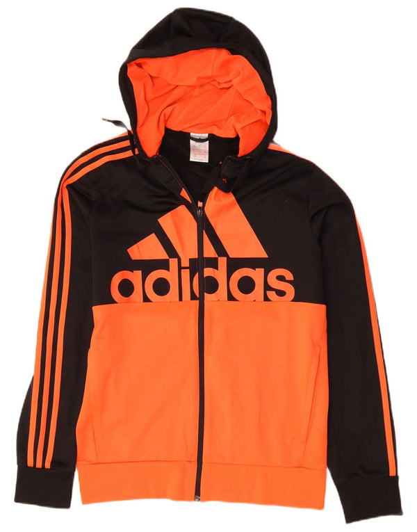 Giacca da tuta grafica da uomo Adidas UK 36/38 Small Black Colourblock