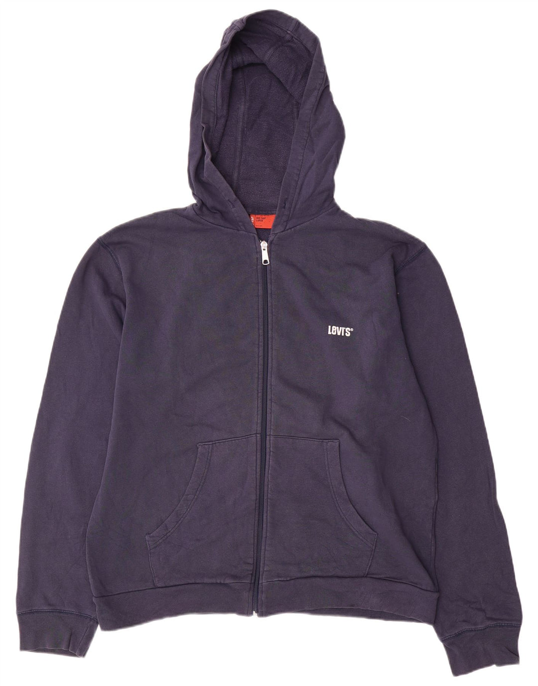 Maglione con cappuccio e zip da uomo Levi's grande in cotone blu navy