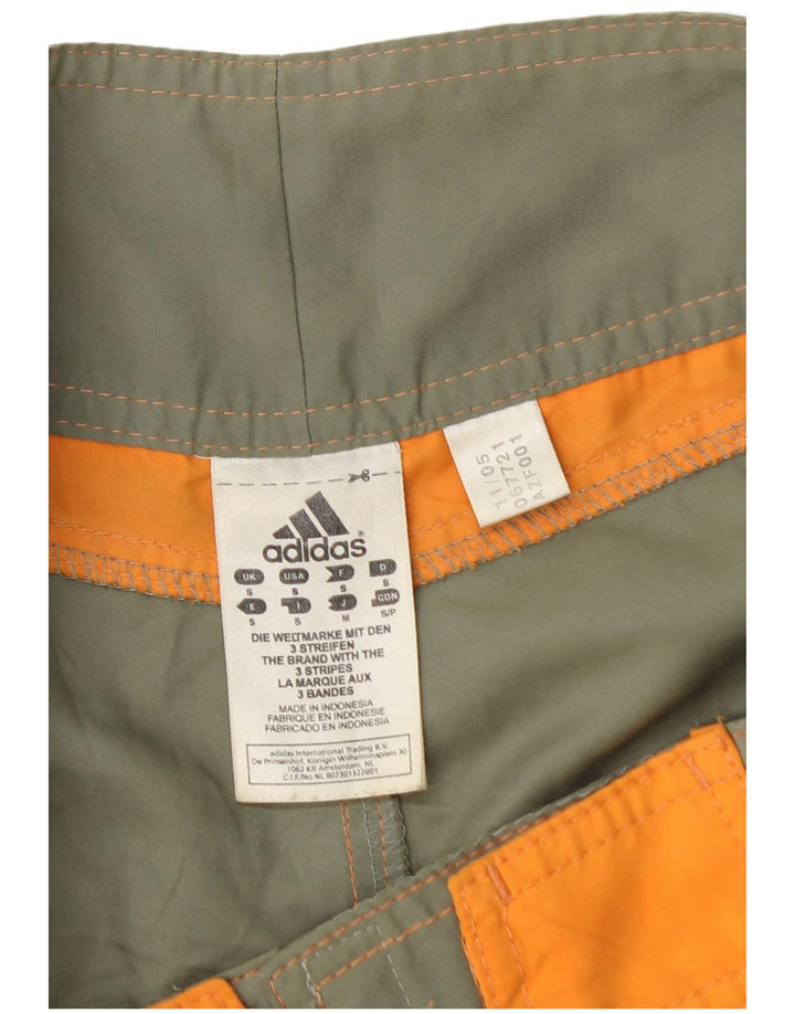 Pantaloncini da bagno da uomo ADIDAS piccoli in poliestere floreale kaki