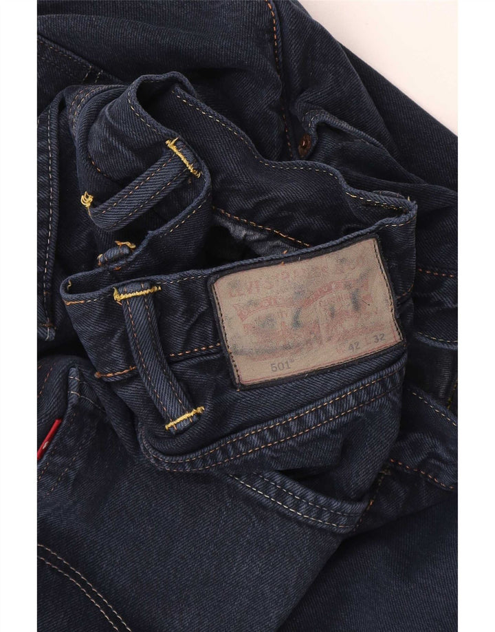 Levi's Uomo 501 Jeans dritti W42 L32 Blu Navy