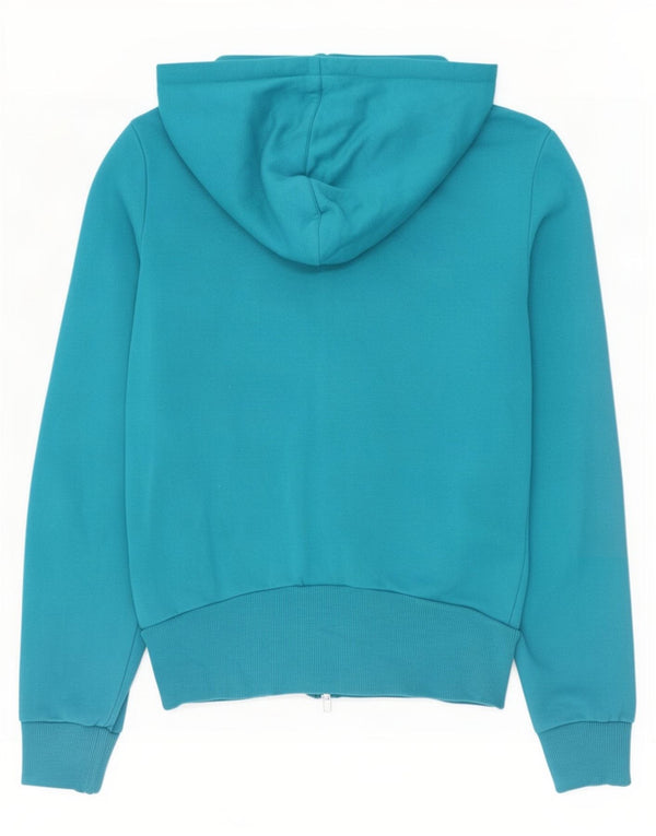 Felpa con cappuccio e zip grafica da donna Puma UK 10 piccola blu