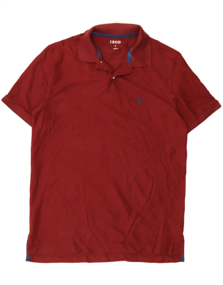 IZOD Mens Polo Shirt Small Maroon Cotton Vintage Izod and Second-Hand Izod from Messina Hembry 