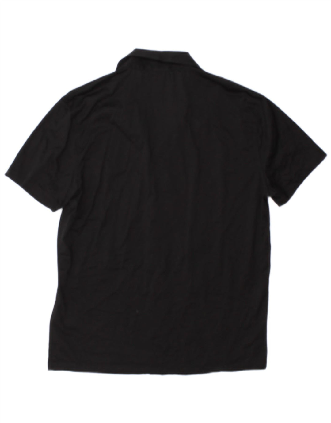 Camicia a maniche corte da uomo Reiss grande in cotone nero