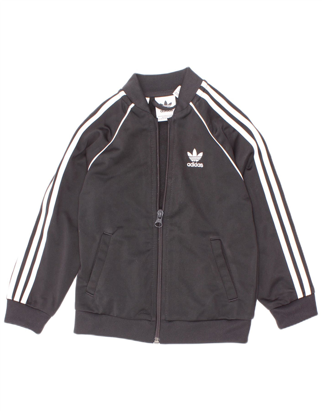 Giacca Top della tuta da ragazzo Adidas 2-3 anni in poliestere nero