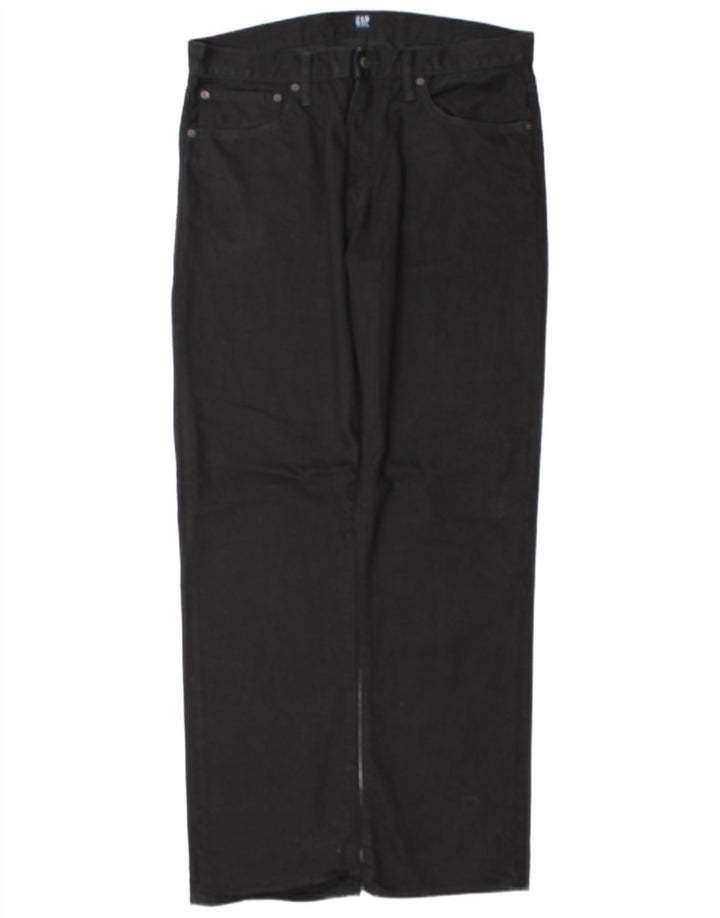 Jeans dritti da uomo Gap W36 L34 cotone nero