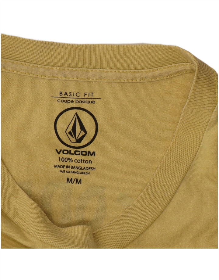 T-shirt grafica da uomo Volcom Top in cotone giallo medio