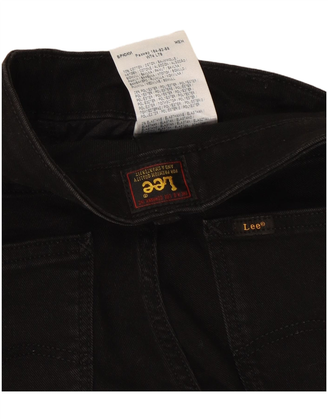 Jeans slim elasticizzati Lee Marion da donna W29 L25 cotone nero