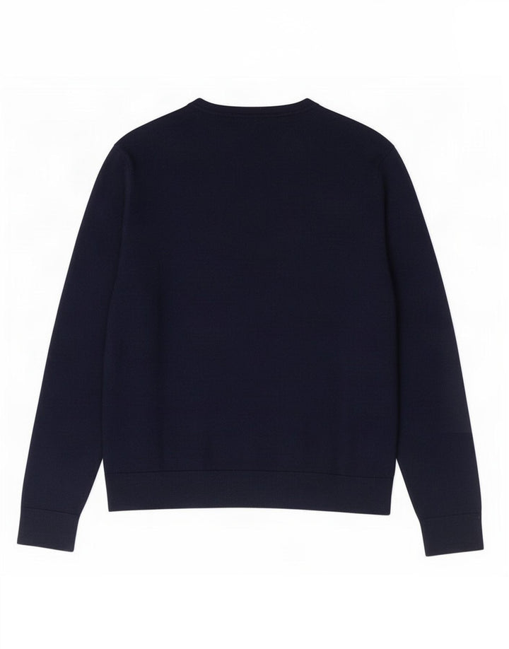Maglione da uomo Gap con scollo a V, lana merino media blu navy