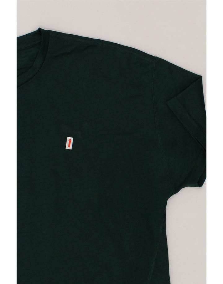 PUMA Mens T-Shirt Top Medium Green Polyester Vintage Puma and Second-Hand Puma from Messina Hembry 