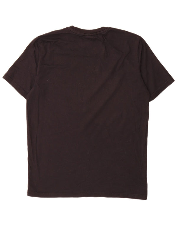 T-shirt grafica da uomo Champion Top piccola in cotone nero