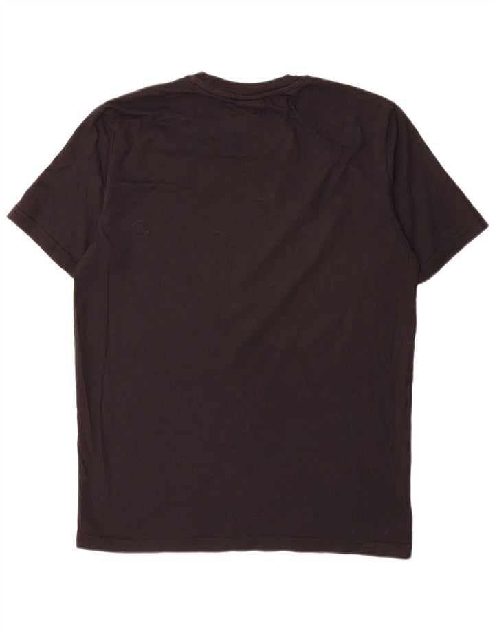T-shirt grafica da uomo Champion Top piccola in cotone nero