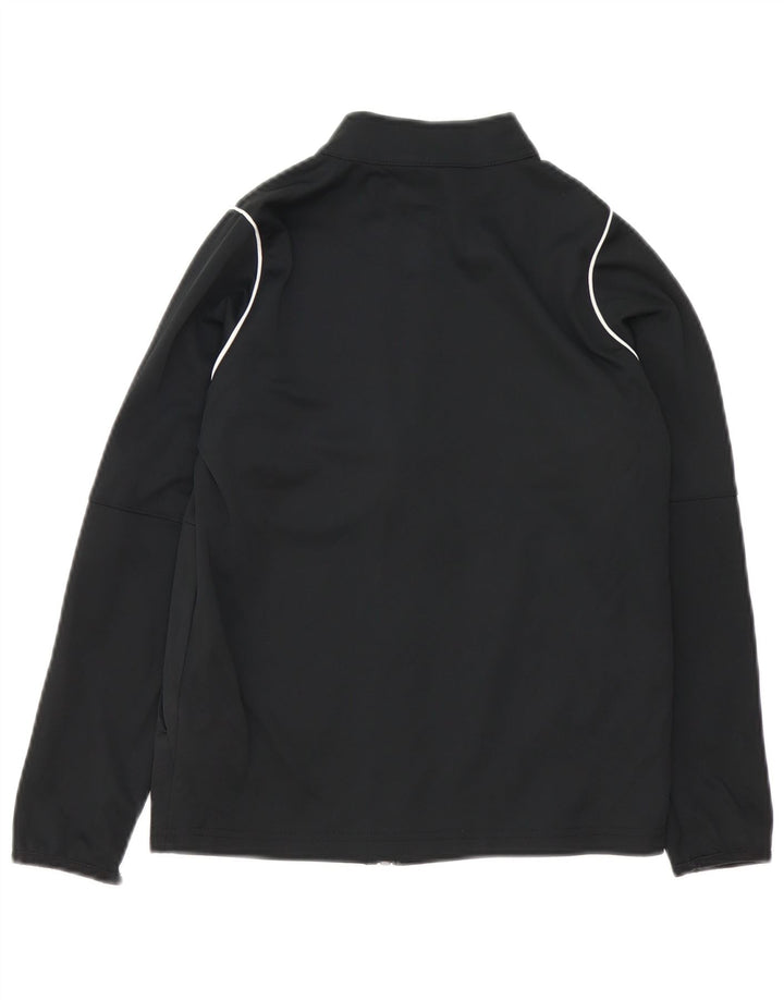Giacca da ginnastica NIKE da ragazzo Dri Fit con grafica 10-11 anni, media, nera