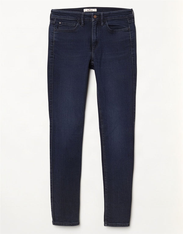 Jeans skinny Hollister da donna US 3 XS W26 L31 cotone blu navy