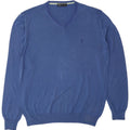 Maglione Uomo Scollo V TRUSSARDI Large Blu Cotone