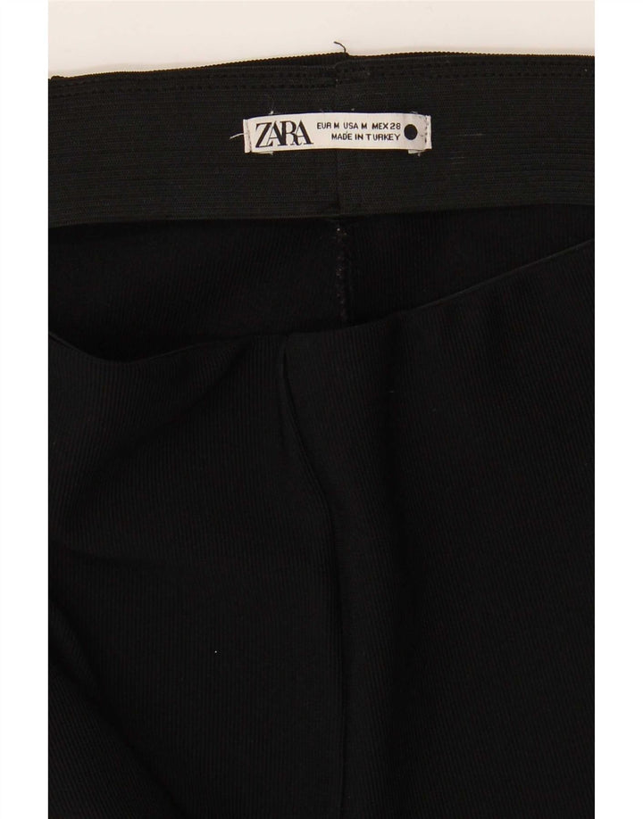 Pantaloni casual svasati da donna Zara medi W28 L32 neri