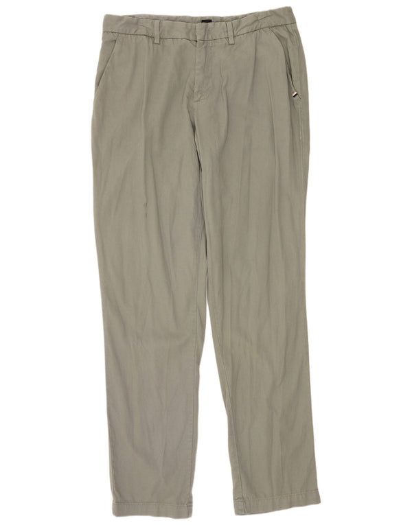 Hugo Boss Mens Slim Chino Trousers EU 48 Medium W32 L33 Green