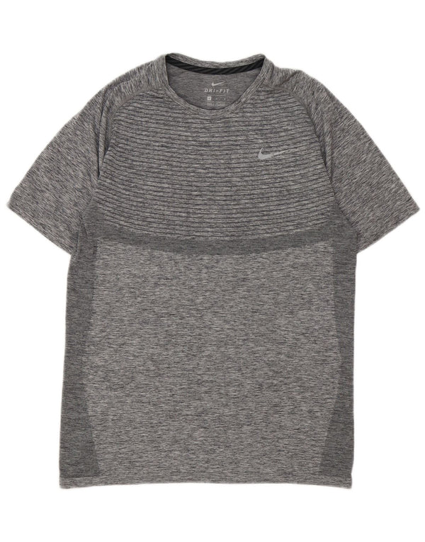 T-shirt da donna Nike Dri Fit Top UK 14 grigio medio chiazzato